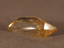 Polished Zambian Golden Rainbow Citrine Double Terminated Crystal - 75mm, 58g